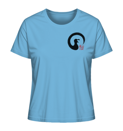 Moin kreischende japanische Enso Möwe - Ladies Organic Shirt