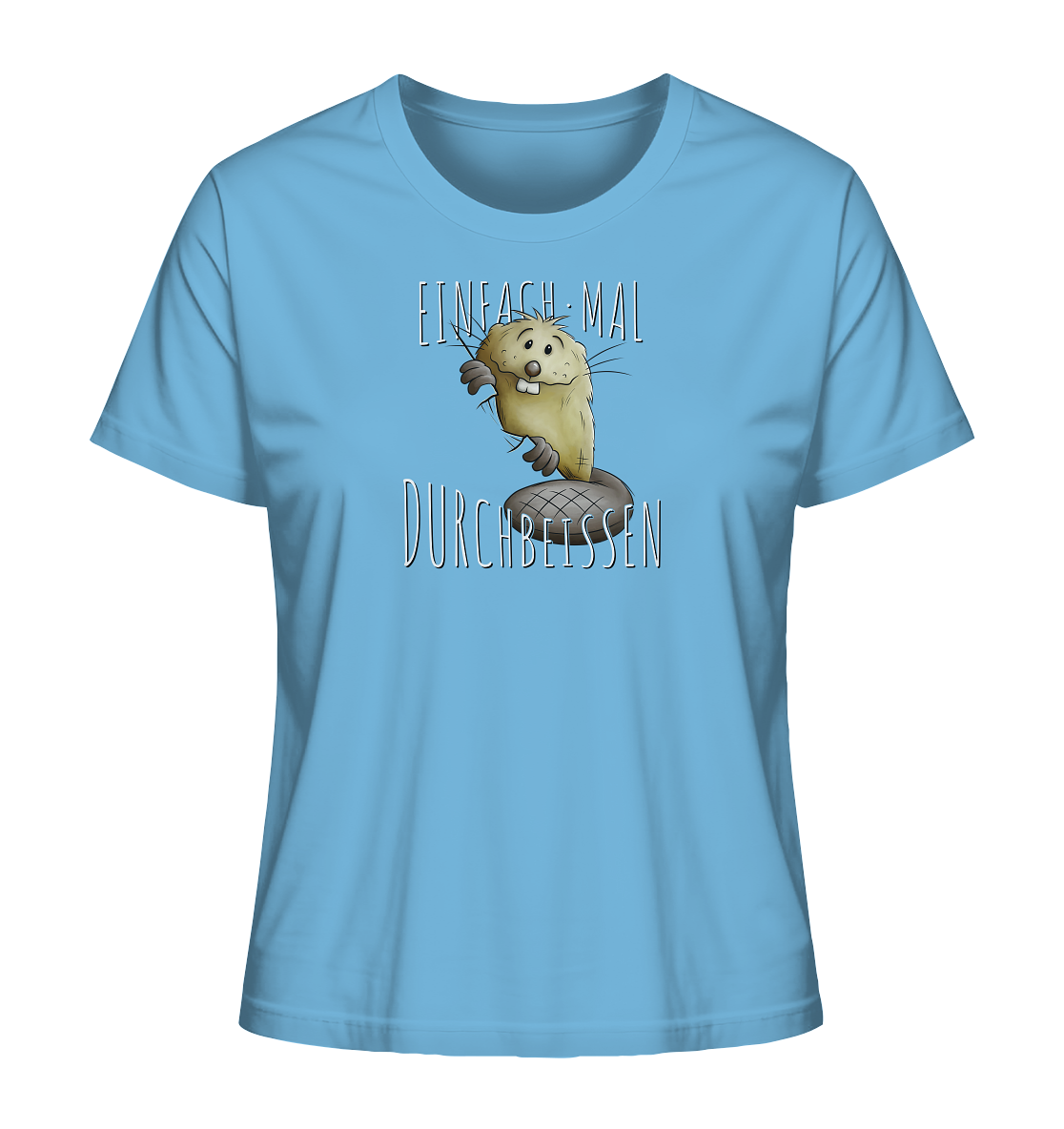 Einfach mal Durchbeissen Biber - Ladies Organic Shirt