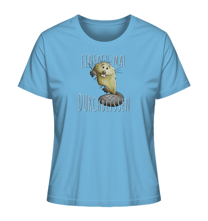 Einfach mal Durchbeissen Biber - Ladies Organic Shirt