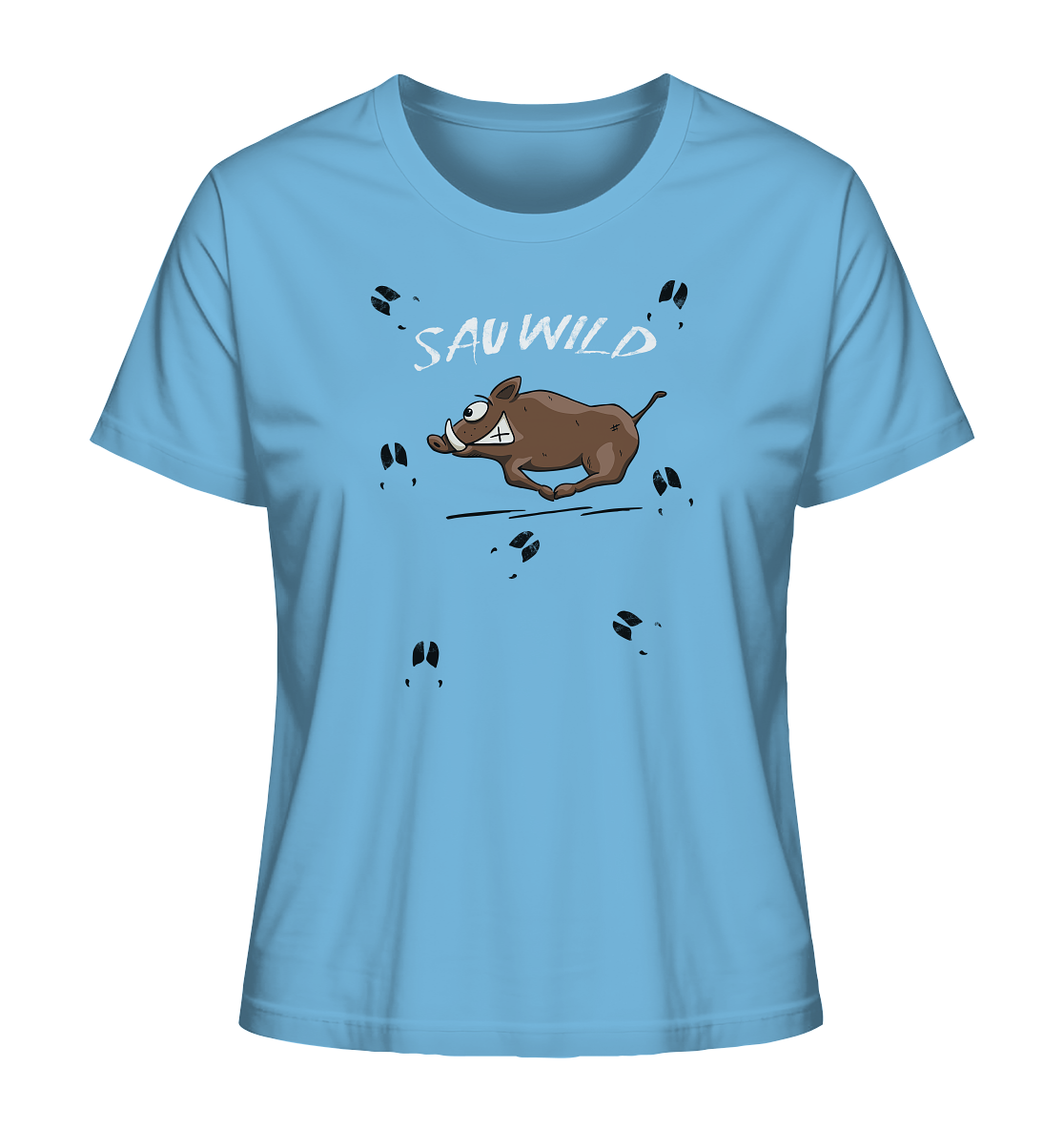 Sauwild wilde Sau | Wildschwein Keiler - Ladies Organic Shirt
