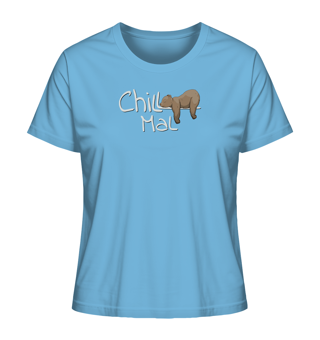 Chill Mal schläfriger Braunbär - Ladies Organic Shirt