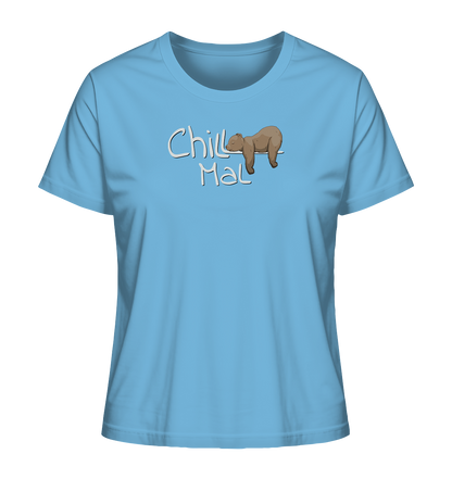 Chill Mal schläfriger Braunbär - Ladies Organic Shirt
