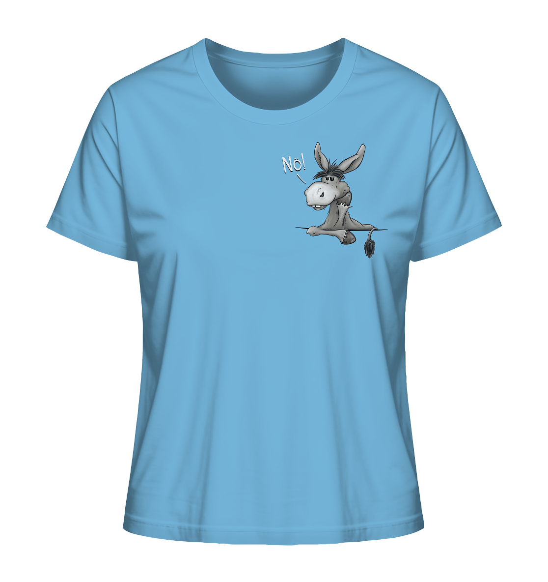 Nö! Störrischer Esel - Ladies Organic Shirt