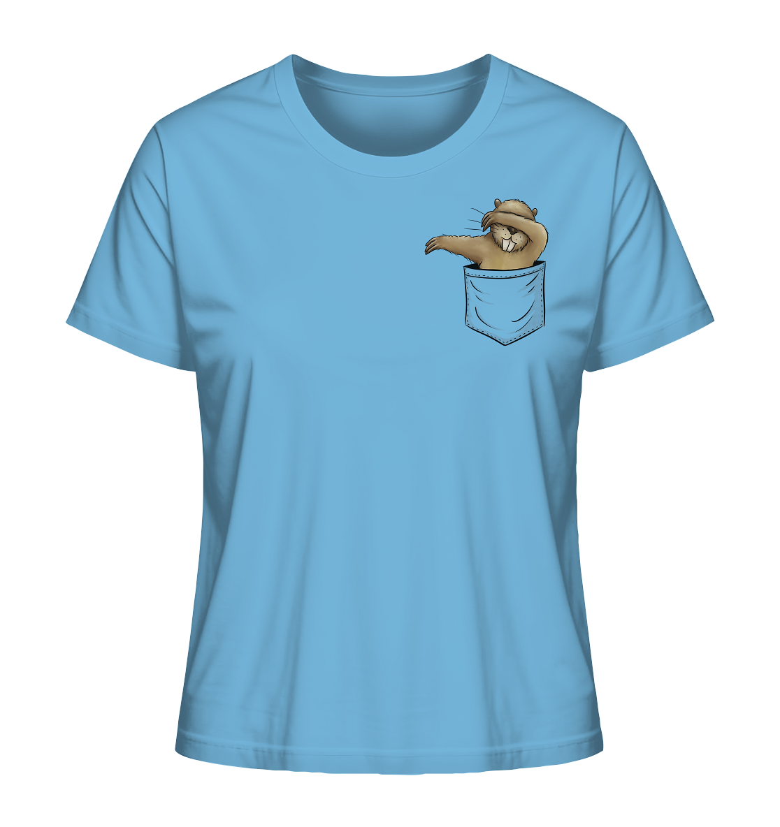 Dabbender Biber in Deiner Tasche - Ladies Organic Shirt
