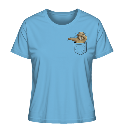Dabbender Biber in Deiner Tasche - Ladies Organic Shirt