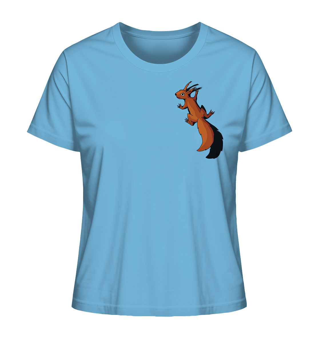 Süßes Eichhörnchen klettert - Ladies Organic Shirt