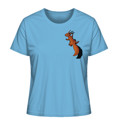 Süßes Eichhörnchen klettert - Ladies Organic Shirt