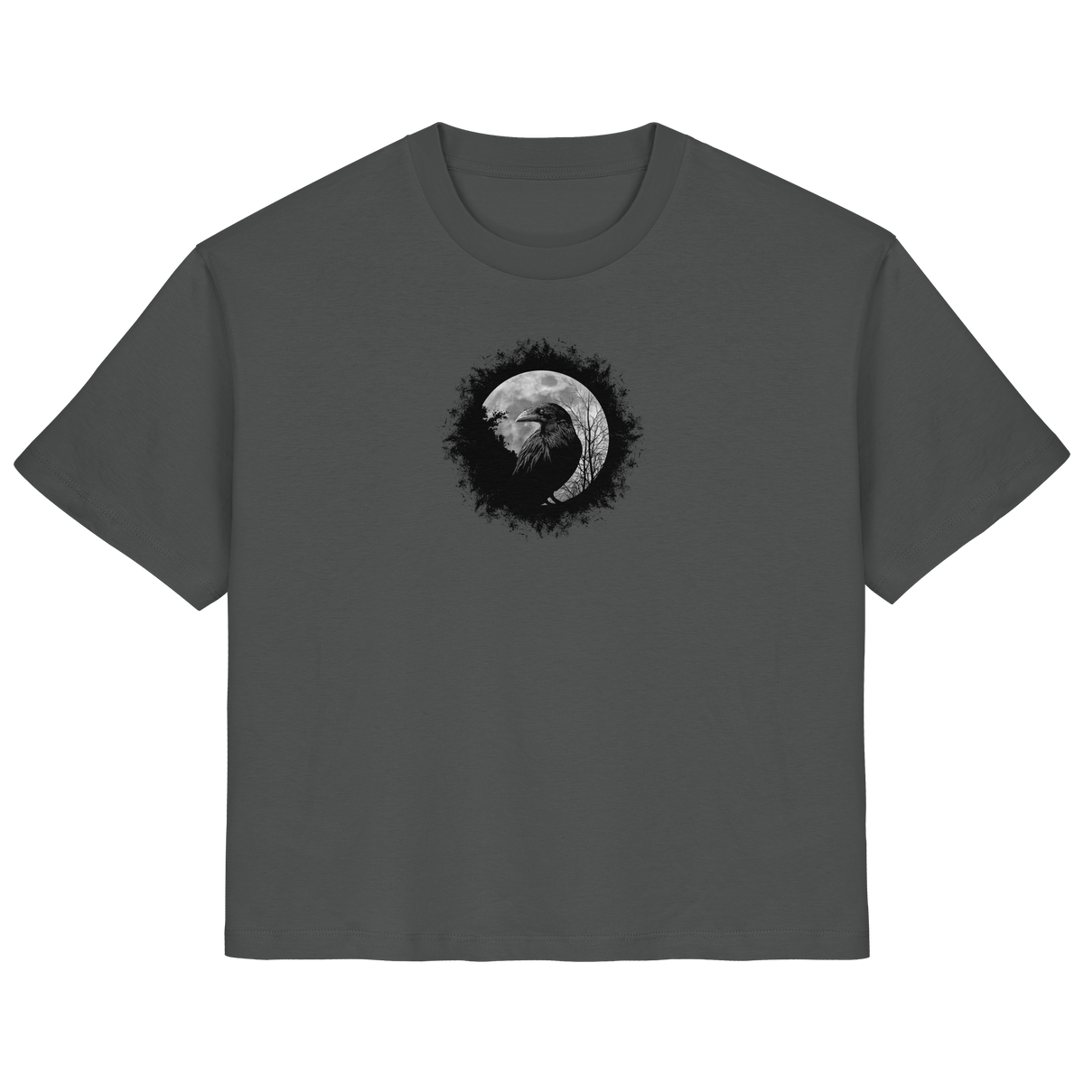 Schwarzer Rabe bei Vollmond  - Ladies Organic Shirt