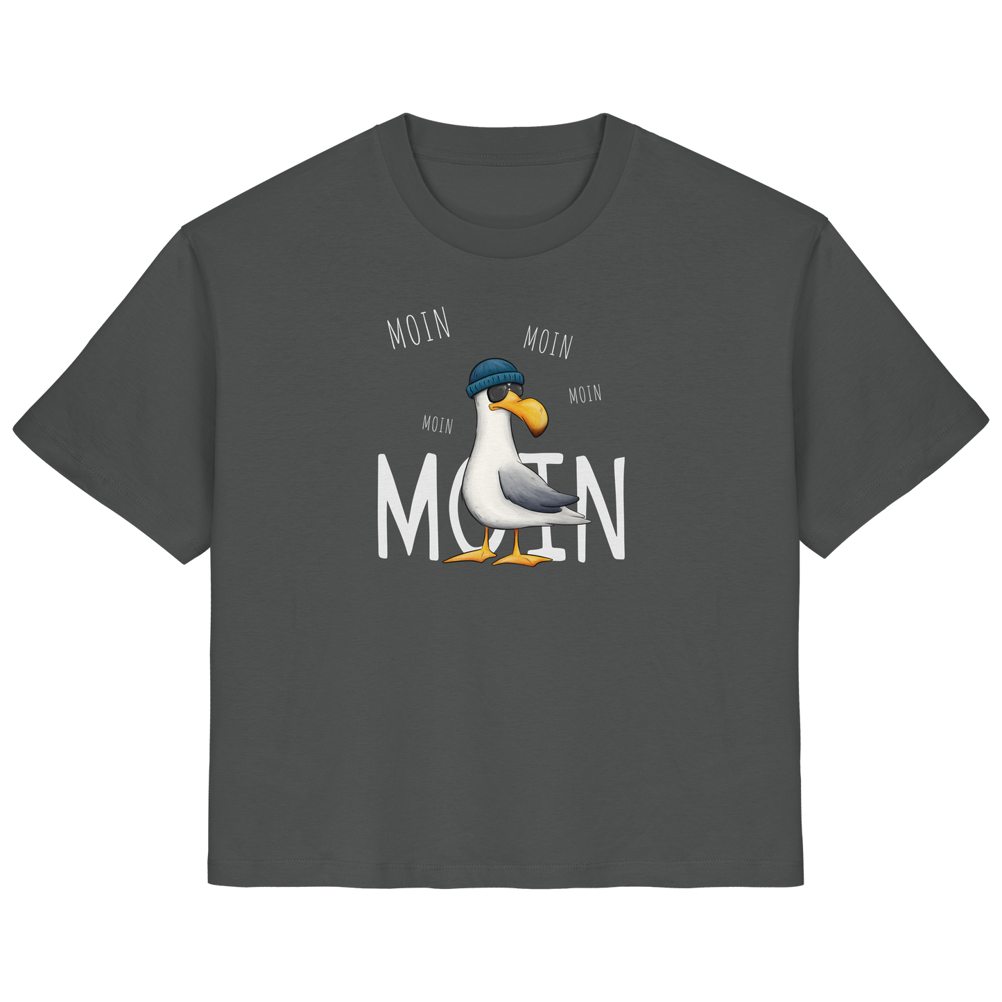 Moin Moin Lässige Hipster Möwe  - Ladies Organic Shirt