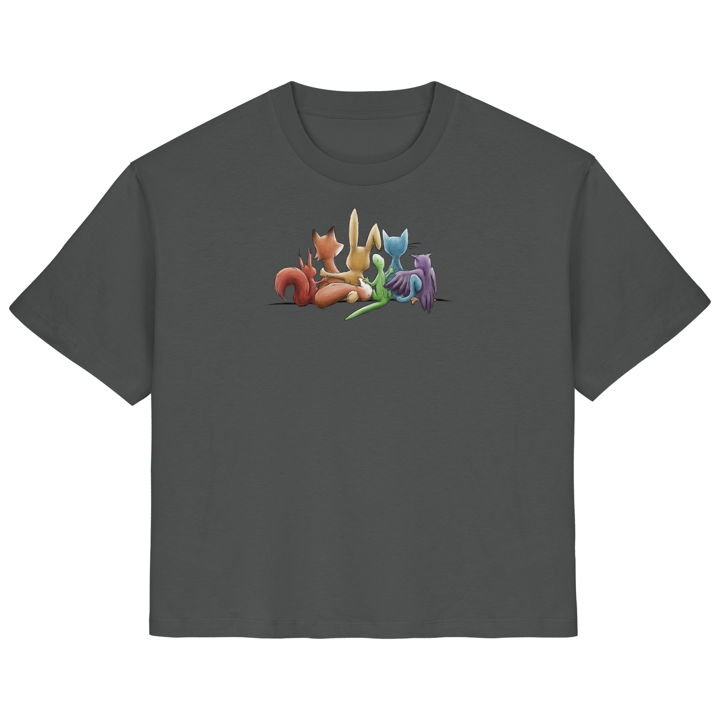 Regenbogen Tiere für Freundschaft, Toleranz und Vielfalt - Ladies Organic Shirt