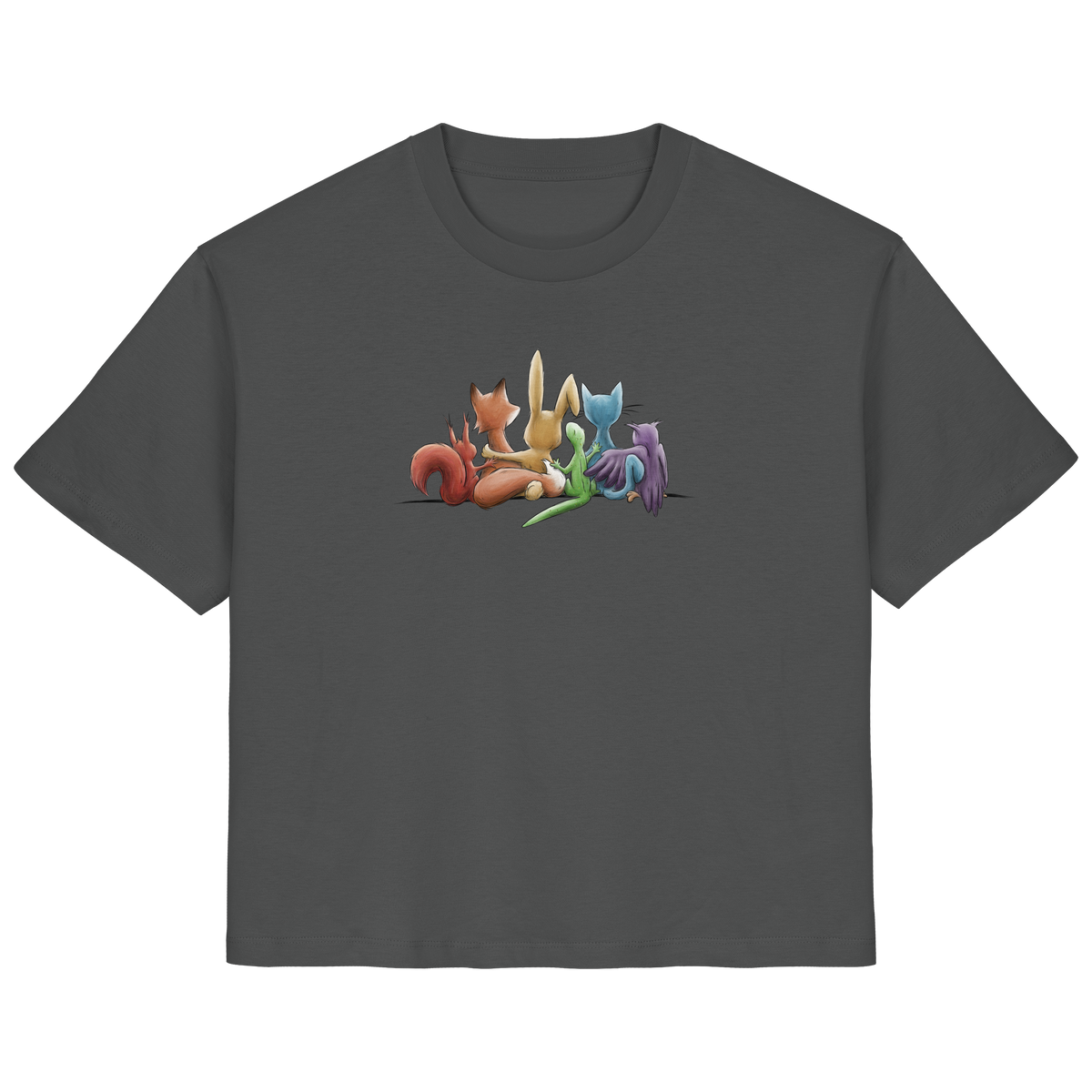 Regenbogen Tiere für Freundschaft, Toleranz und Vielfalt - Ladies Organic Shirt