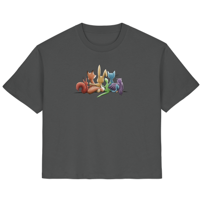 Regenbogen Tiere für Freundschaft, Toleranz und Vielfalt - Ladies Organic Shirt