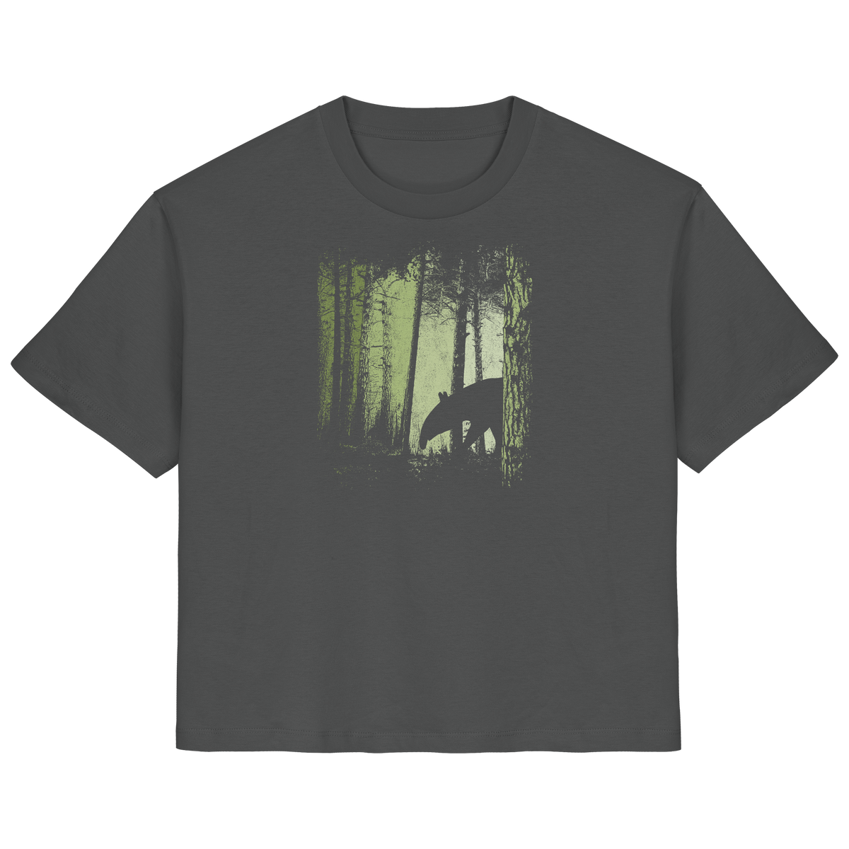 Lässiger Tapir im Zwielicht Wald - Ladies Organic Shirt