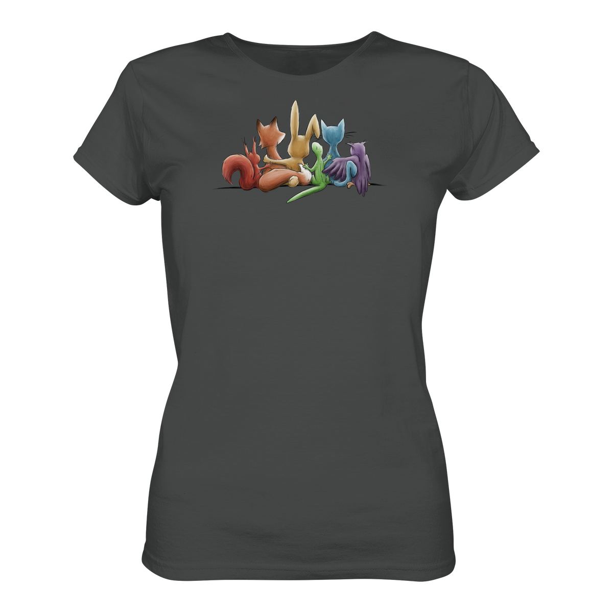 Regenbogen Tiere für Freundschaft, Toleranz und Vielfalt - Ladies Organic Shirt
