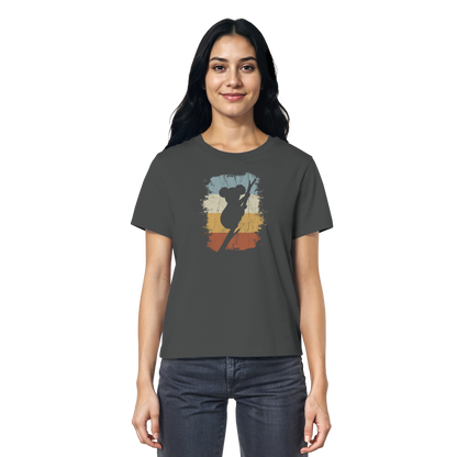 Retro kletternder Koala-Bär - Ladies Organic Shirt