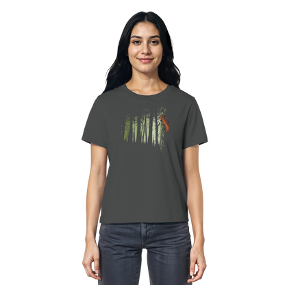 Eichhörnchen im Zwielicht-Wald - Ladies Organic Shirt