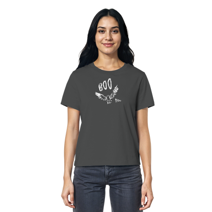 Boo Hoo! Fliegende Eule  - Ladies Organic Shirt