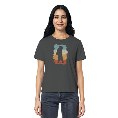 Retro Bären-Silhouette - Ladies Organic Shirt