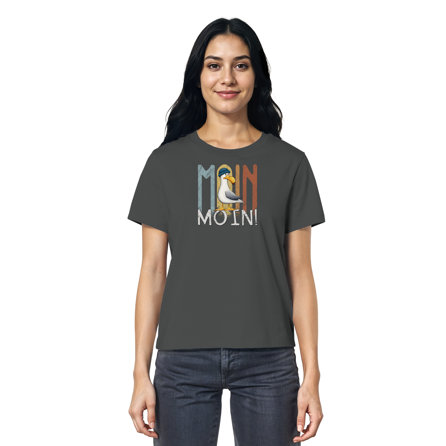 Moin Moin norddeutsche Möwe - Ladies Organic Shirt