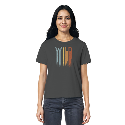 Wild Retro Schriftzug - Ladies Organic Shirt