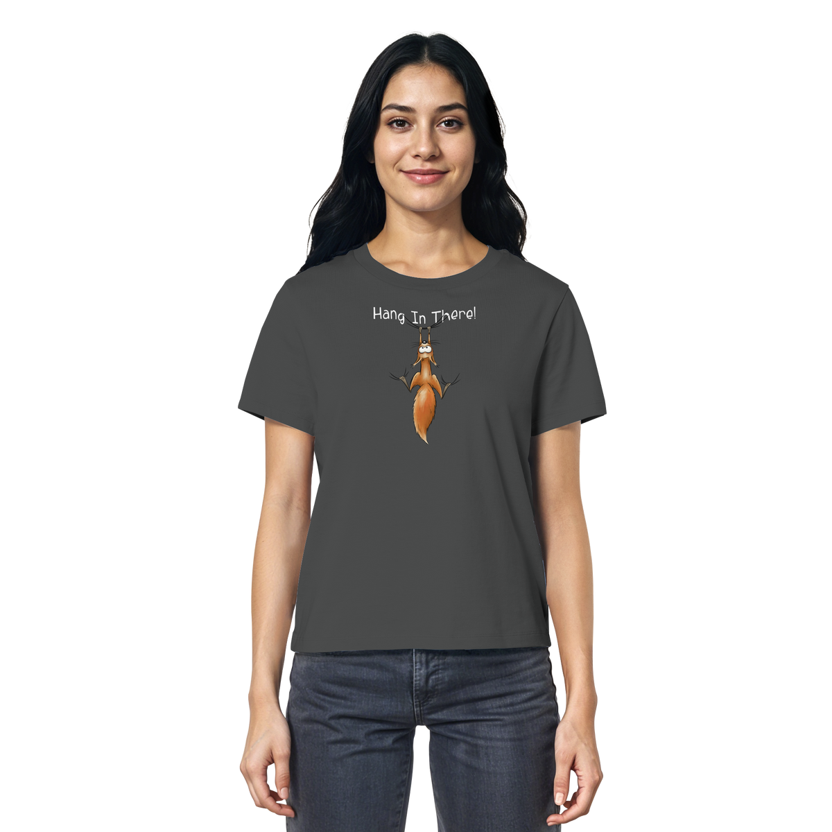 Hang In There | Lässiges Eichhörnchen - Ladies Organic Shirt