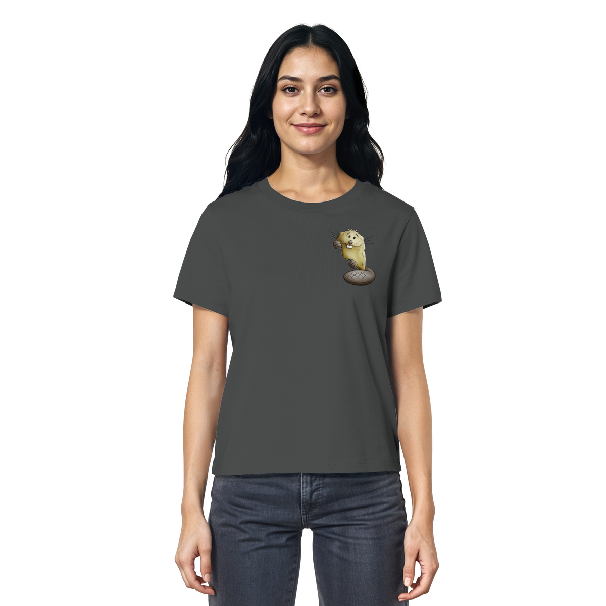 Lustiger frecher Biber - Ladies Organic Shirt