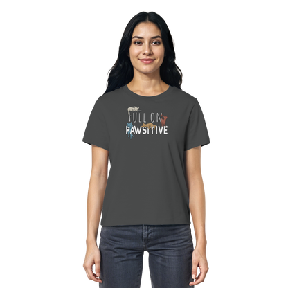 Full On Pawsitive! Gechillte Katzen - Ladies Organic Shirt