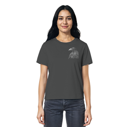 Rabenmutter schwarze Krähe Rabe - Ladies Organic Shirt