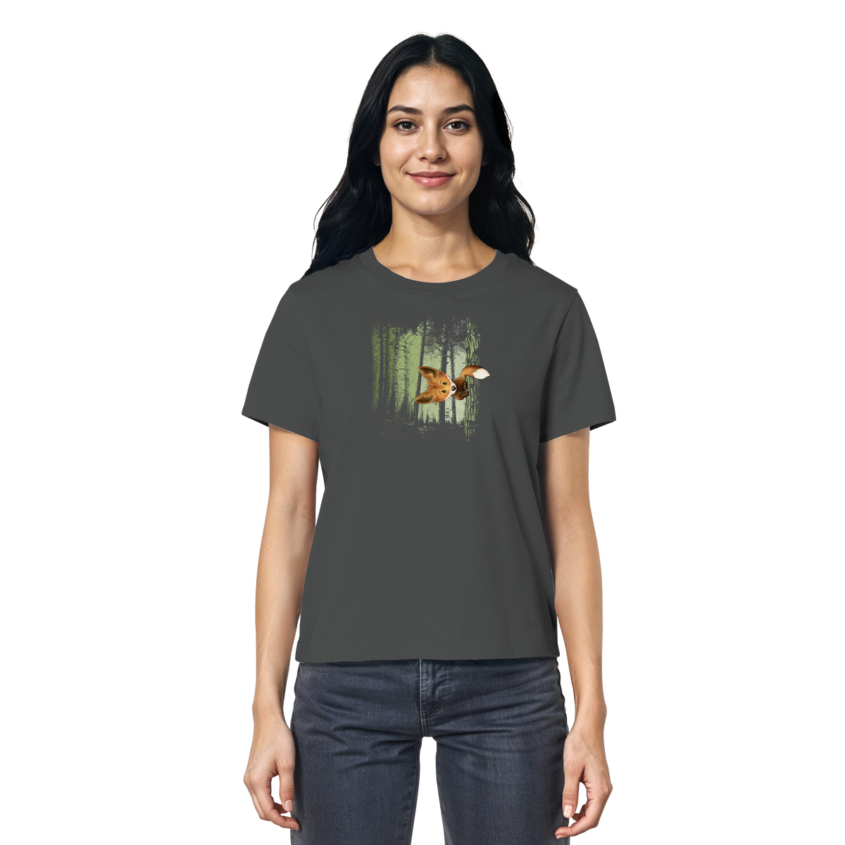 Fuchs im Zwielicht-Wald - Ladies Organic Shirt