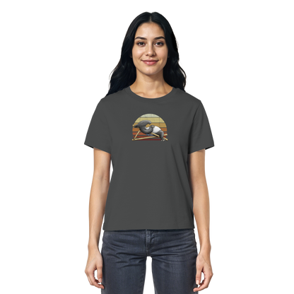Lässiger Retro Sundown Tapir - Ladies Organic Shirt