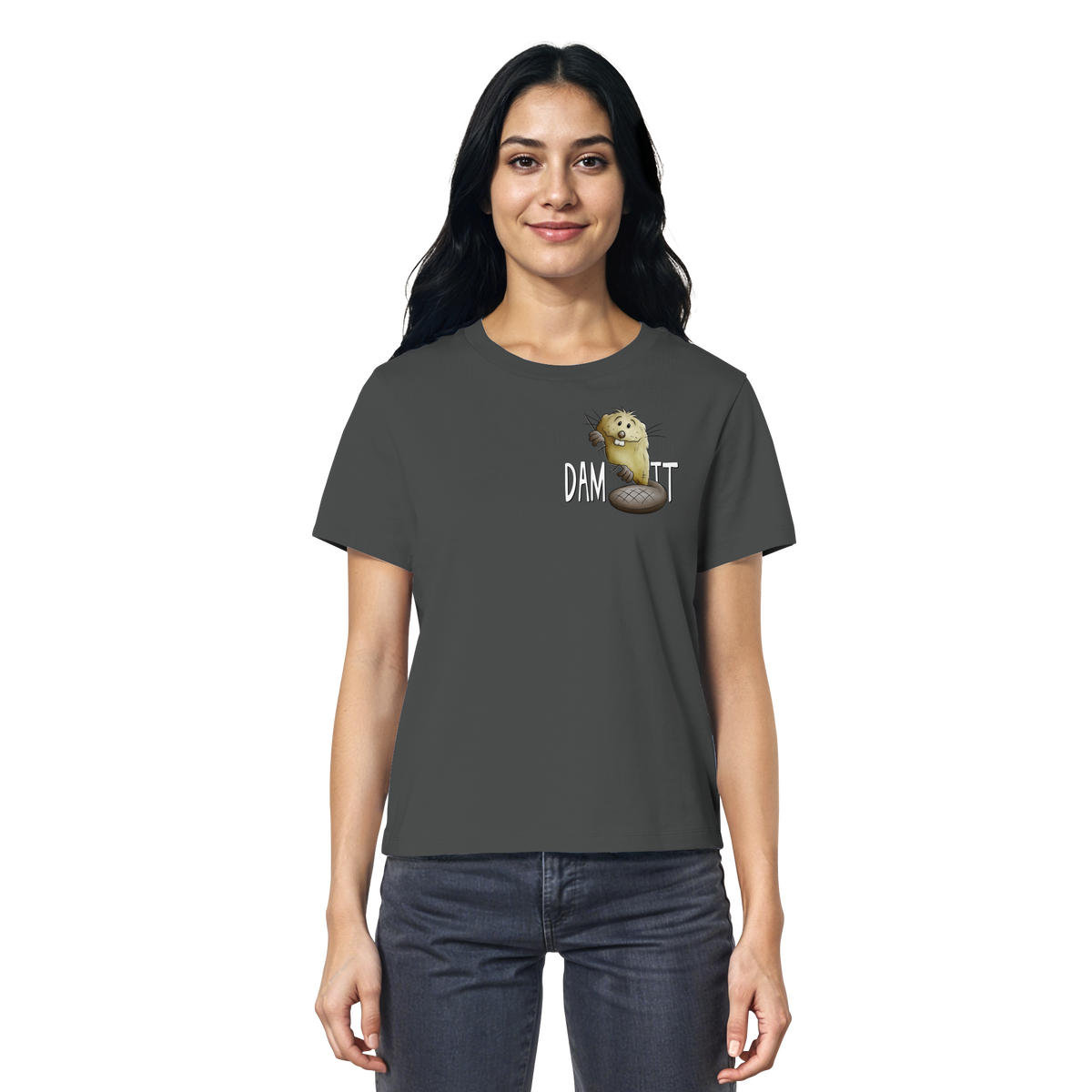 Dam It Verdammt Lustiger Biber - Ladies Organic Shirt