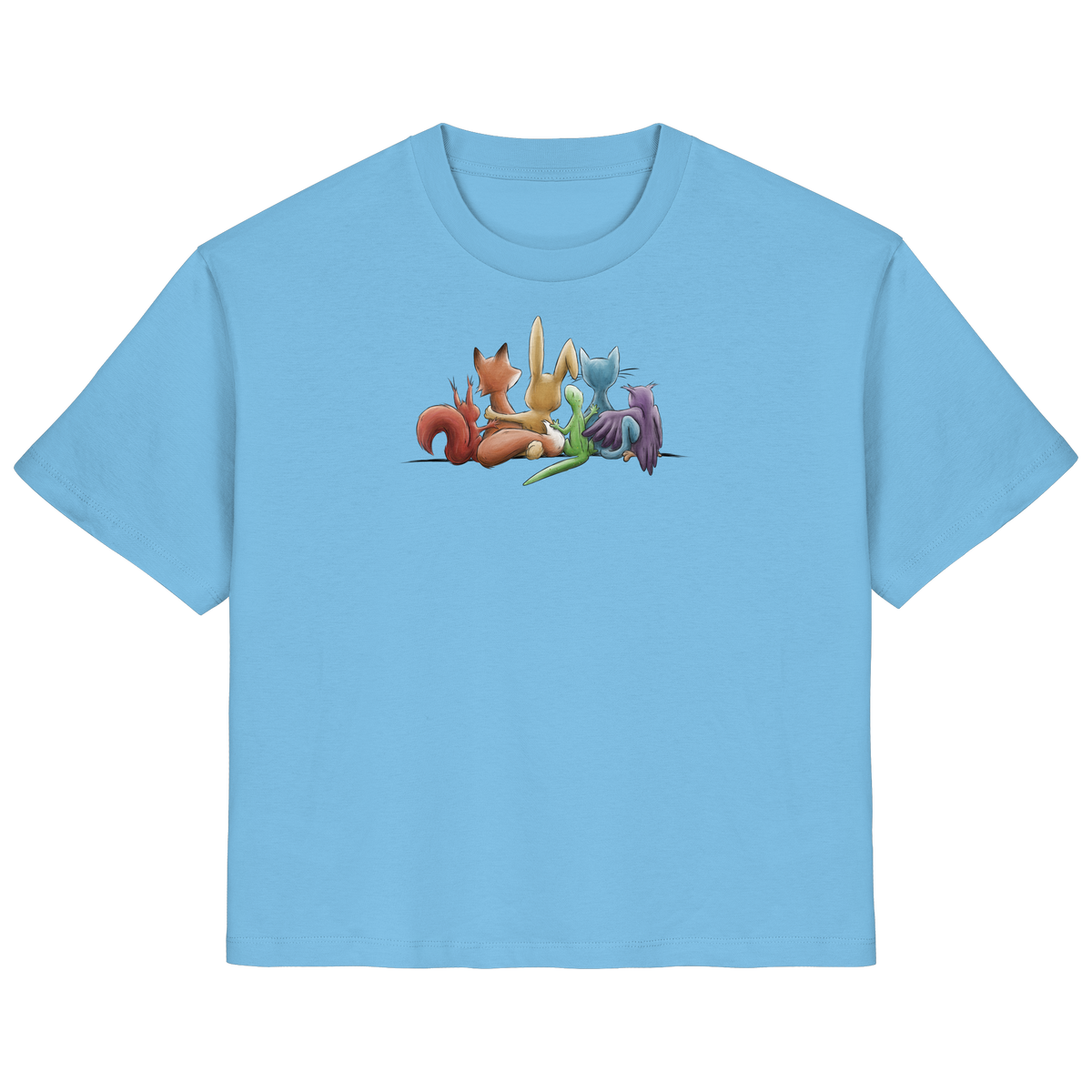 Regenbogen Tiere für Freundschaft, Toleranz und Vielfalt - Ladies Organic Shirt