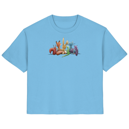 Regenbogen Tiere für Freundschaft, Toleranz und Vielfalt - Ladies Organic Shirt