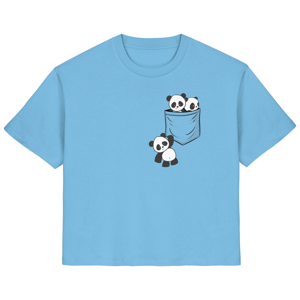 Kawaii Pandas in der Tasche - Ladies Organic Shirt