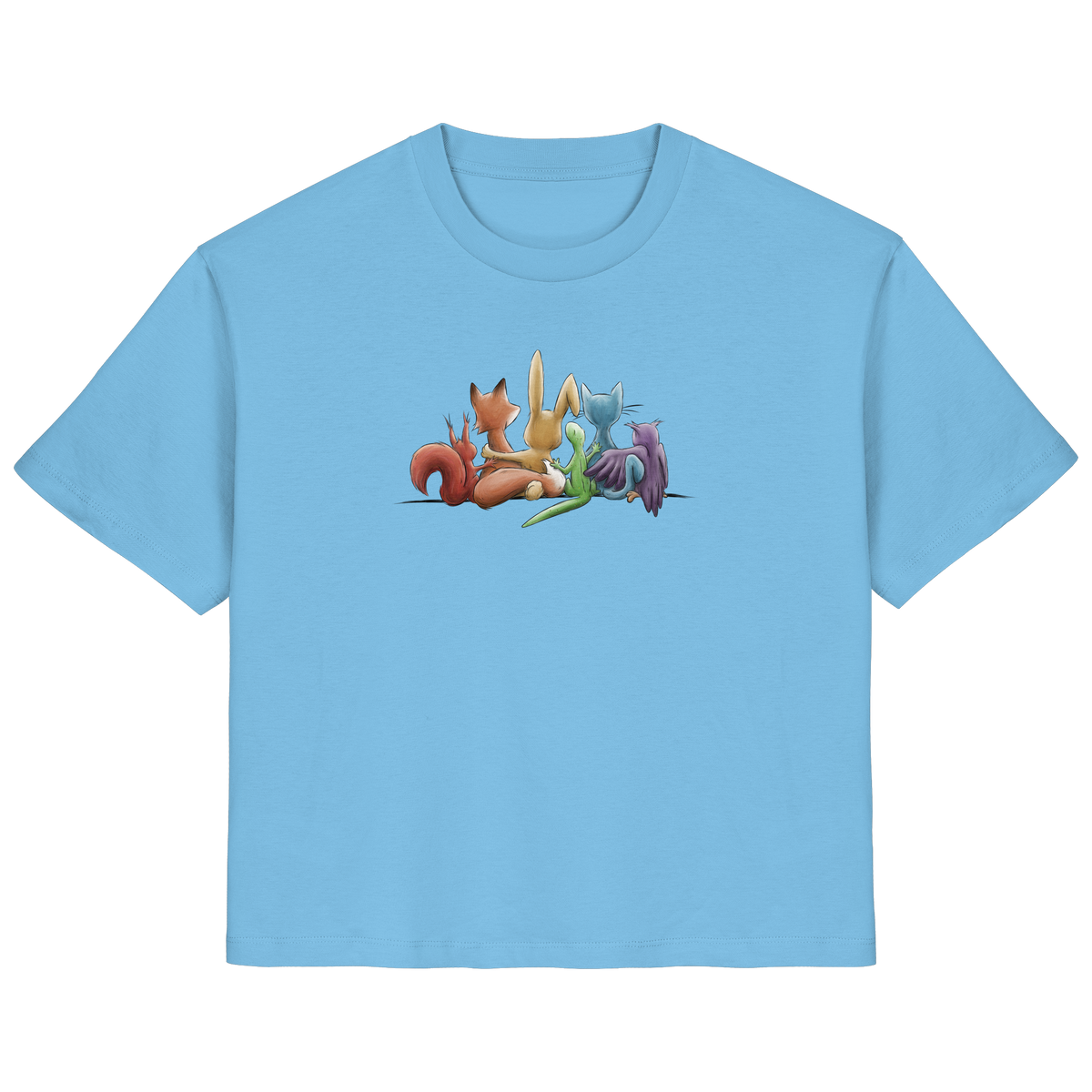 Regenbogen Tiere für Freundschaft, Toleranz und Vielfalt - Ladies Organic Shirt