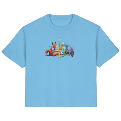 Regenbogen Tiere für Freundschaft, Toleranz und Vielfalt - Ladies Organic Shirt