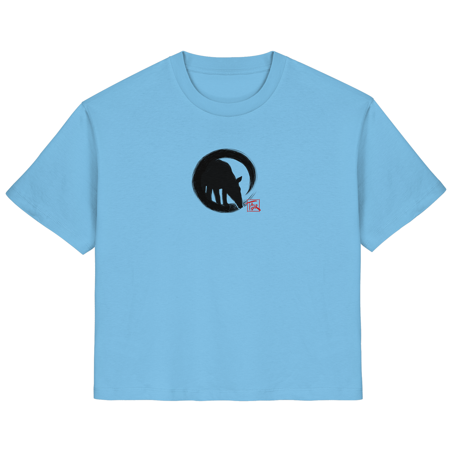 Zen Tapir im japanischen Enso Kreis - Ladies Organic Shirt