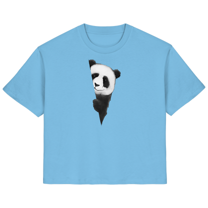 Panda Bär Illustration - Ladies Organic Shirt