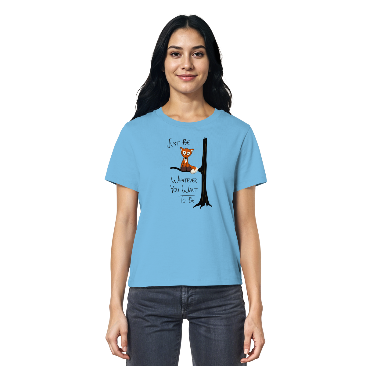 Just Be Whatever | Fuchs wie Eule - Ladies Organic Shirt
