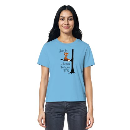 Just Be Whatever | Fuchs wie Eule - Ladies Organic Shirt