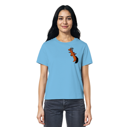 Süßes Eichhörnchen klettert - Ladies Organic Shirt