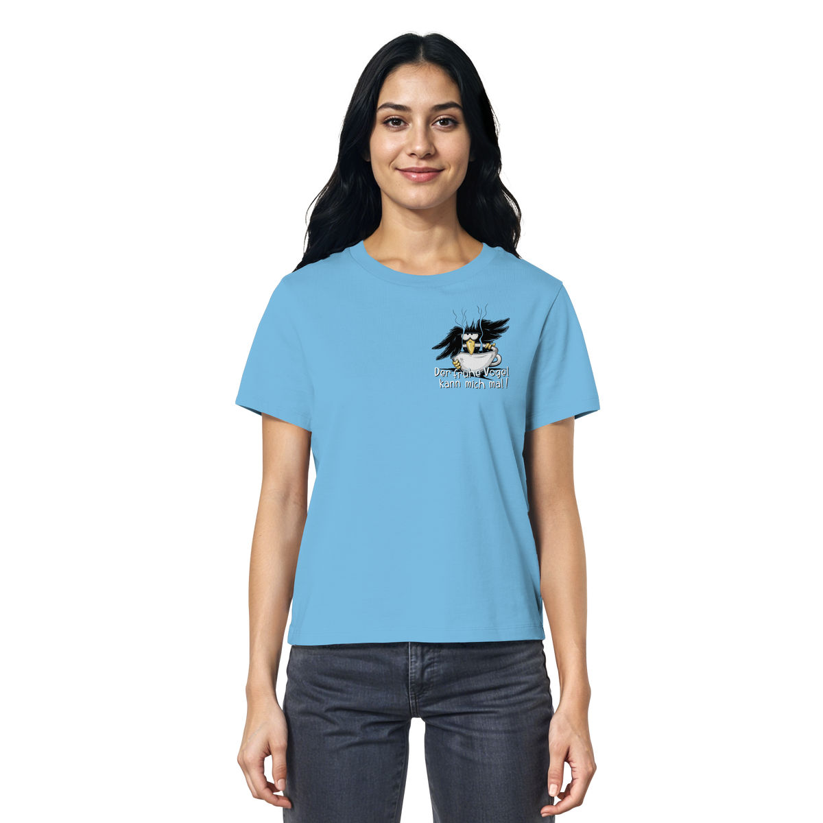 Der frühe Vogel kann mich mal | Kaffee Rabe - Ladies Organic Shirt
