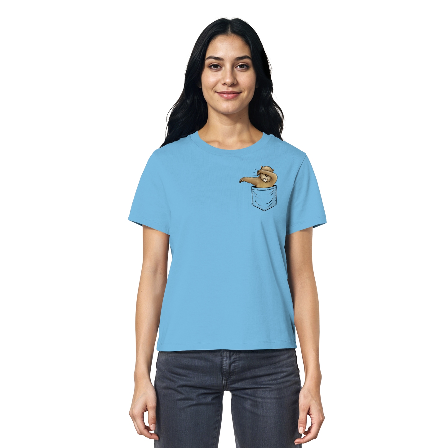 Dabbender Biber in Deiner Tasche - Ladies Organic Shirt