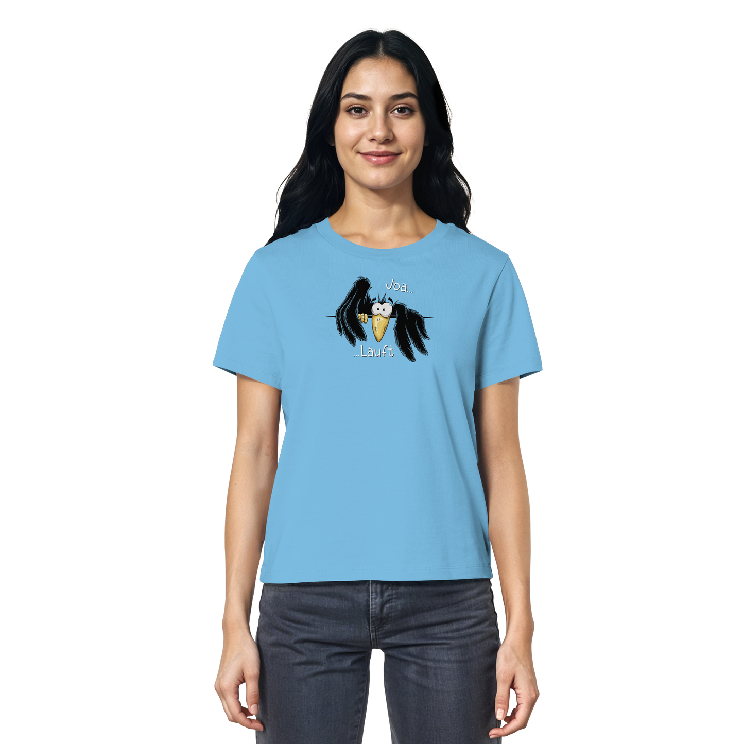 Joa Läuft Krähe gechillter Rabe - Ladies Organic Shirt
