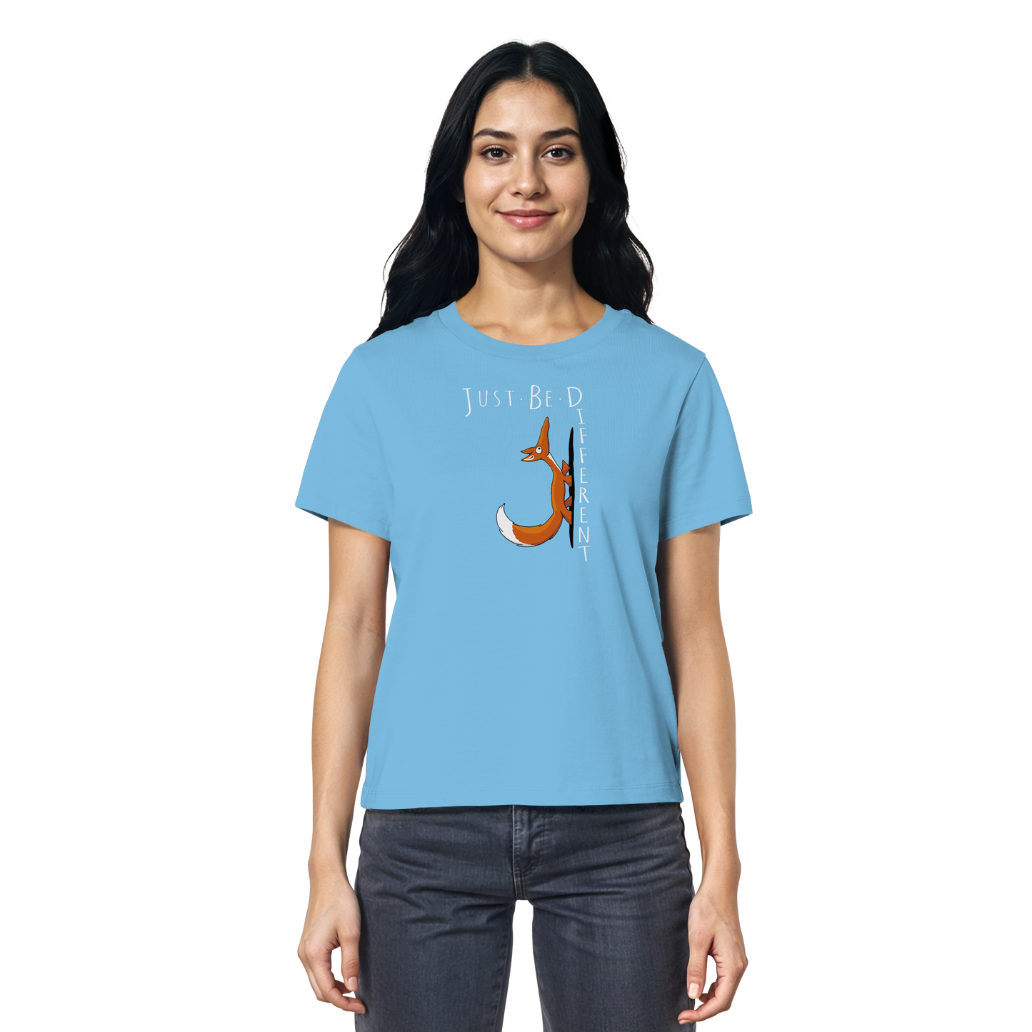 Just Be Different | Sei Anders, kleiner Fuchs - Ladies Organic Shirt