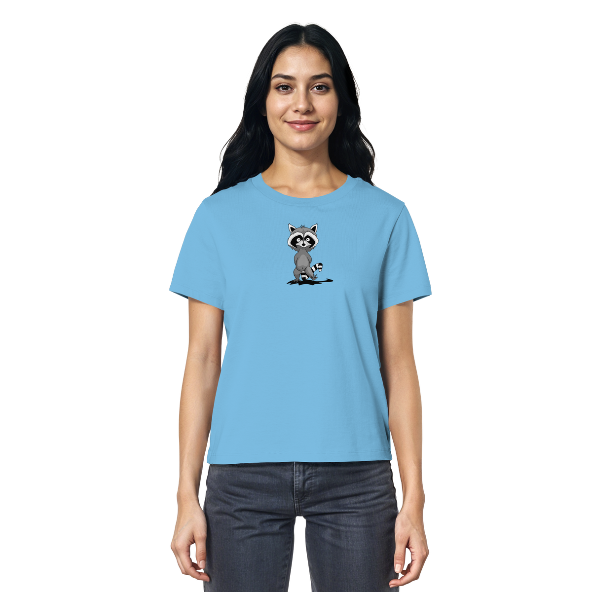 Frecher kleiner Waschbär - Ladies Organic Shirt