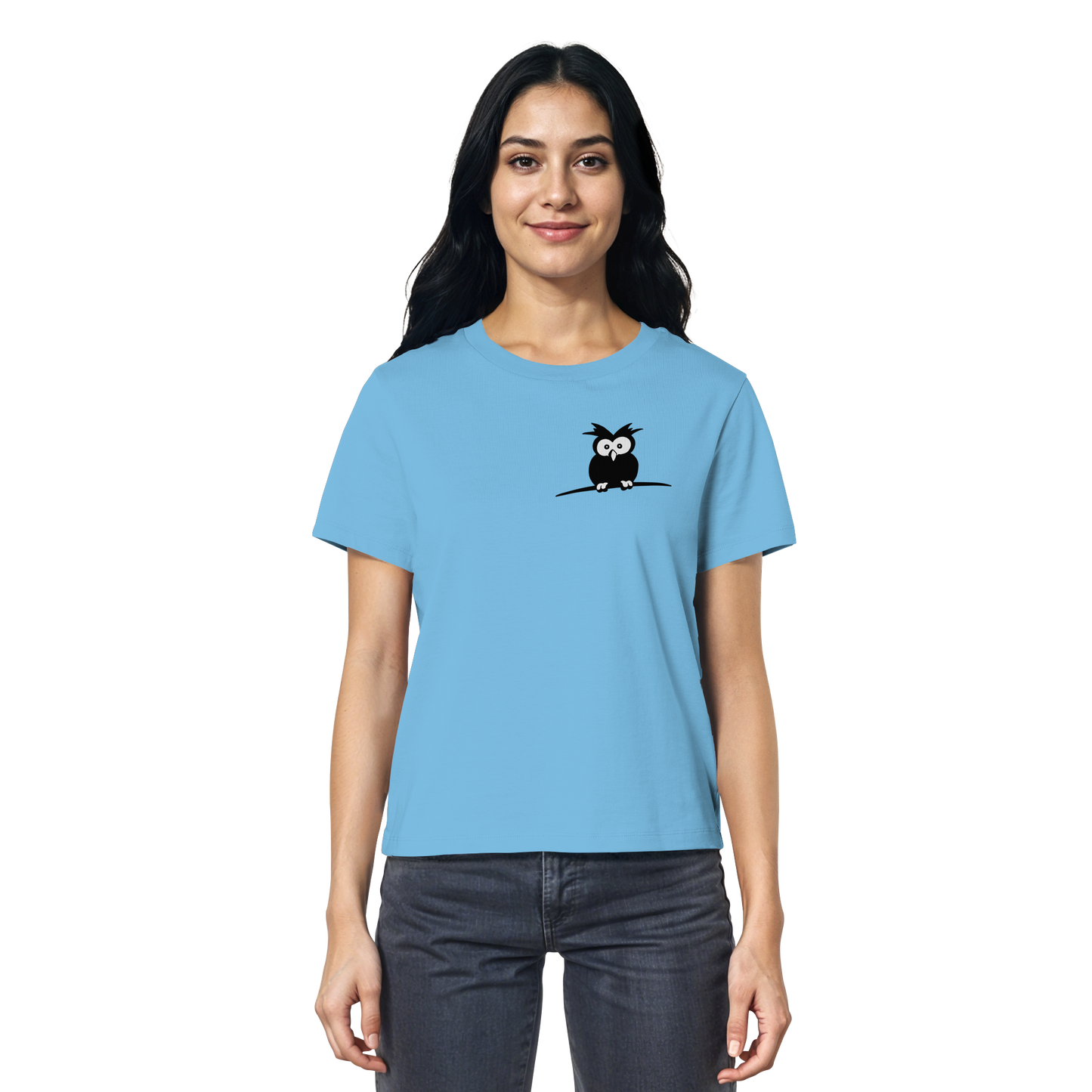 Kleine struppige Eule - Ladies Organic Shirt