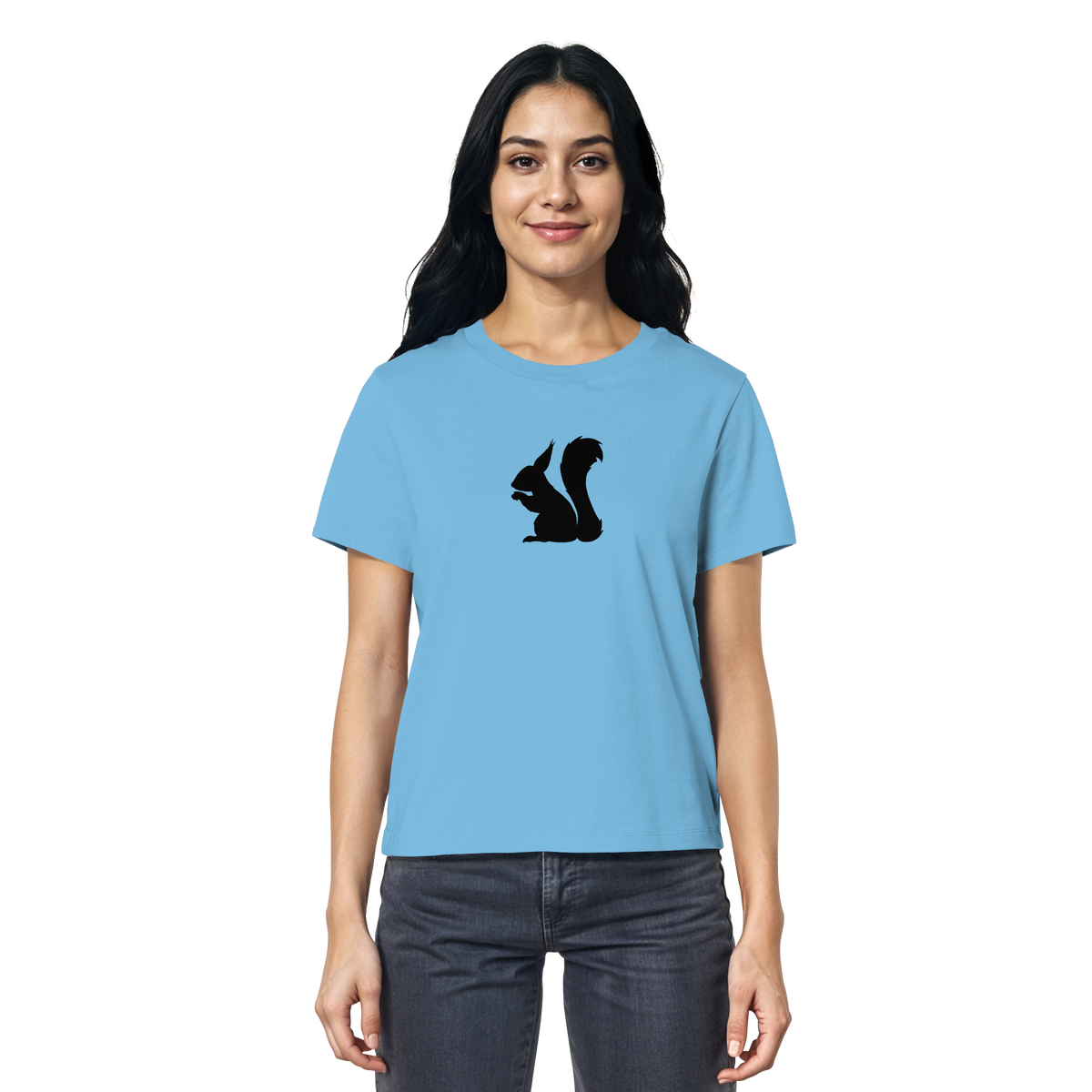 Eichhörnchen Silhouette - Ladies Organic Shirt