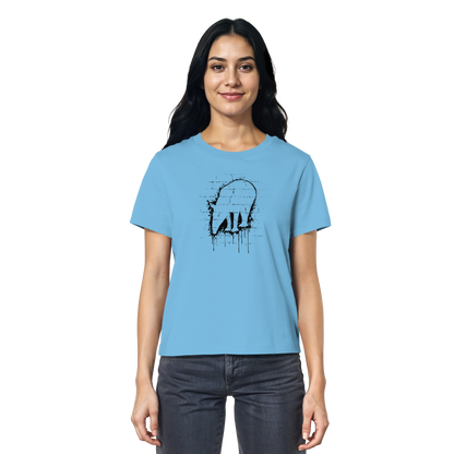 Urban Street Art Tapir Silhouette - Ladies Organic Shirt
