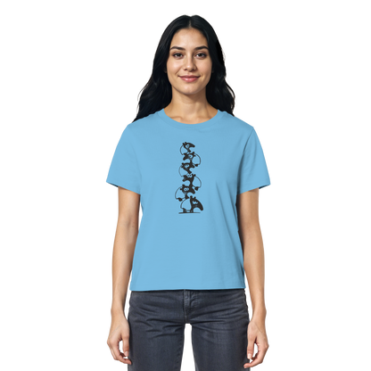 Lustiger Haufen aus Schabracken-Tapiren - Ladies Organic Shirt